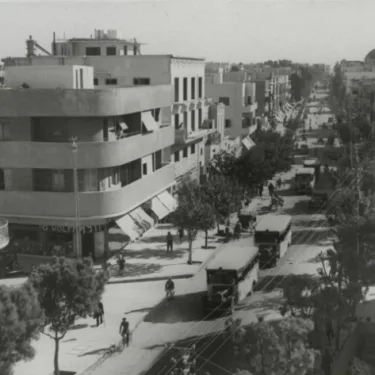 le rue Allenby en 1934
