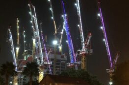 Sarona by night