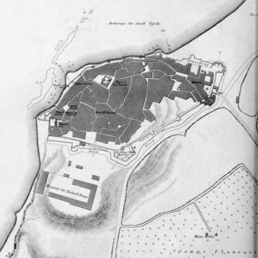 Jaffa in 1841, as mapped by the British Royal Engineers