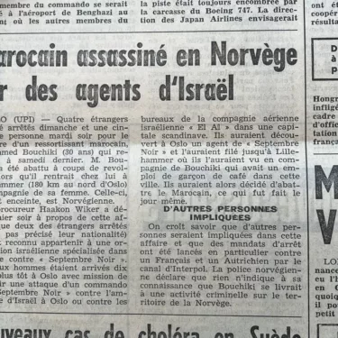 l'affaire Lillehammer dans la presse